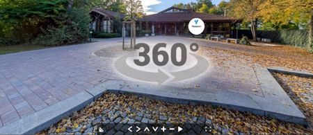Das Bild zeigt das BVS-Bildungszentrum in Holzhausen in einer 360-Grad-Ansicht.