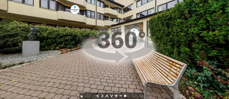 Das Bild zeigt das BVS-Bildungszentrum in Neustadt in einer 360-Grad-Ansicht.